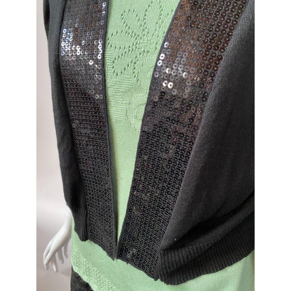 Allison Brittney Black Sequin Sweater - Picture 13 of 15